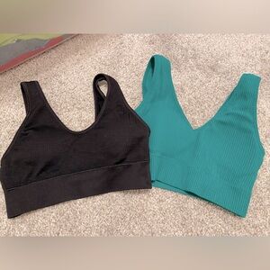 Aerie XS ribbed bralette set of 2 NWOT